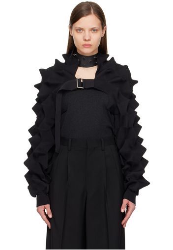 Junya Watanabe Black Sculptural Cardigan