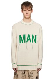 Junya Watanabe Off-White Loose Thread Sweater