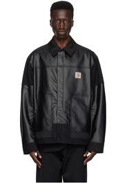 Junya Watanabe Black Carhartt Work In Progress Edition Faux-Leather Jacket