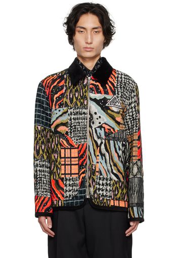 Just Cavalli Multicolor Jacquard Jacket