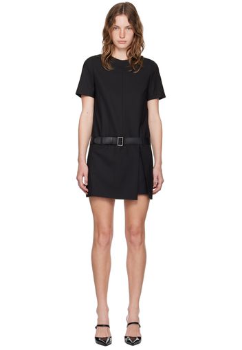 Juun.J Black Belted Minidress