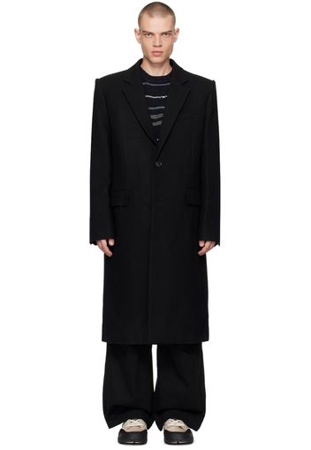 Juun.J Black Single-Breasted Coat