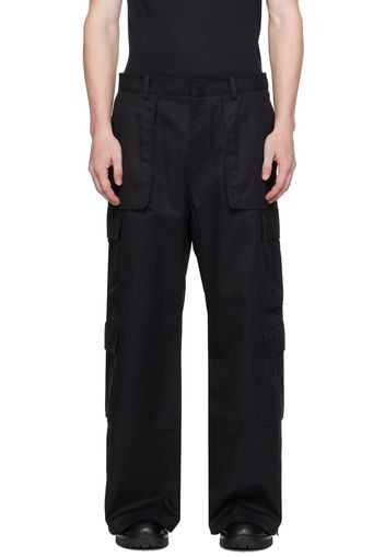 Juun.J Black Cotton Cargo Pants