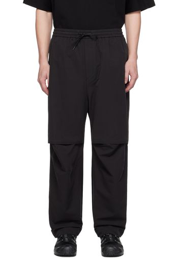 Juun.J Black Dropped Inseam Trousers