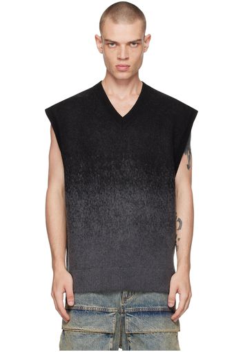 Juun.J Black & Gray Gradient Vest