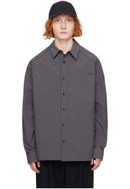 Juun.J Gray Nylon Shirt