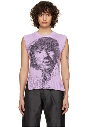 JW Anderson Purple Printed Vest