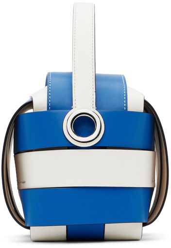 JW Anderson Blue & White Knot Top Handle Bag