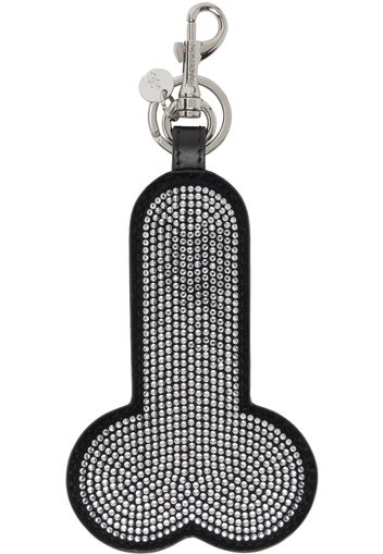 JW Anderson Black Crystal Penis Keychain