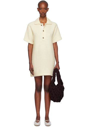 JW Anderson Yellow Knitted Polo Minidress