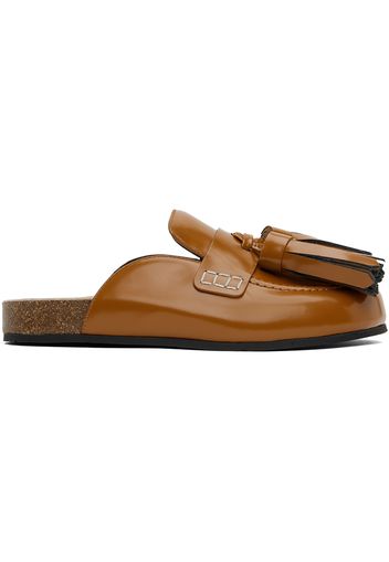 JW Anderson Tan Tassel Leather Loafers