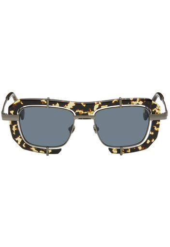 JW Anderson SSENSE Exclusive Tortoiseshell & Gunmetal Geometric Sunglasses