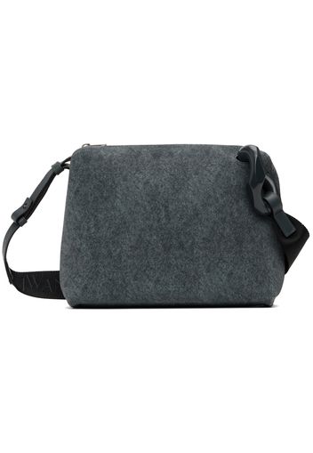 JW Anderson Gray Small JWA Suede Corner Bag