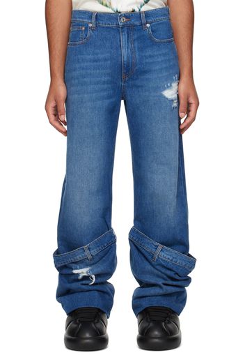 JW Anderson Blue Bucket Jeans