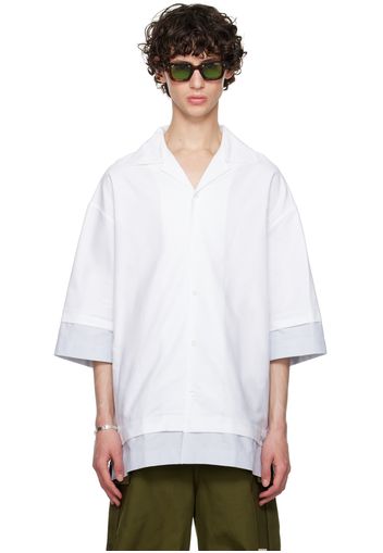 JW Anderson White Double Layer Shirt