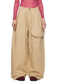 JW Anderson Beige Cargo Trousers