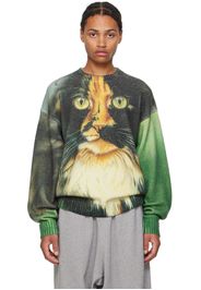 JW Anderson Green Printed Sweater