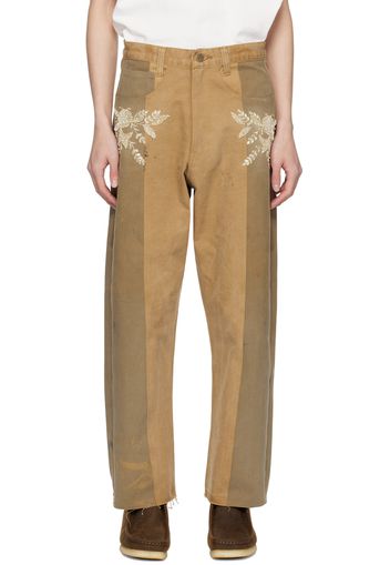 Kartik Research SSENSE Exclusive Tan Trousers