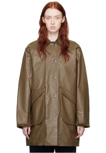 KASSL Editions Brown Coated Jacket