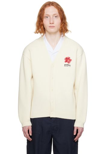 Kenzo Off-White Kenzo Paris Drawn Varsity Cardigan