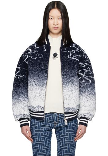 Kenzo Navy Kenzo Paris Cloud Tiger Bomber Jacket