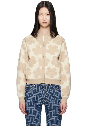 Kenzo Beige Kenzo Paris Hana Dots Cardigan