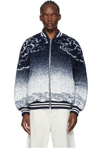 Kenzo Navy Kenzo Paris Cloud Tiger Bomber Jacket