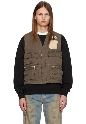 Kenzo Khaki Mutlipocket Vest