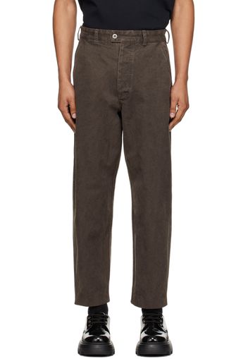 Kenzo Brown Tapered Trousers