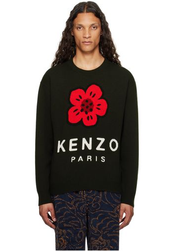 Kenzo Black Kenzo Paris 'Boke Flower' Wool Sweater