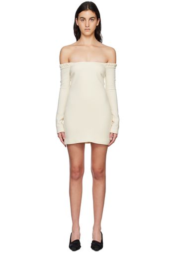 KHAITE Off-White Octavia Minidress