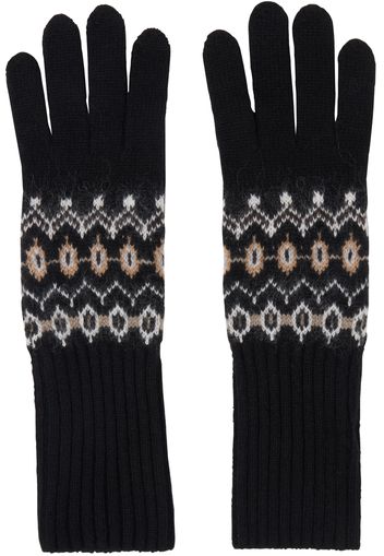 KHAITE Black 'The Vail' Gloves