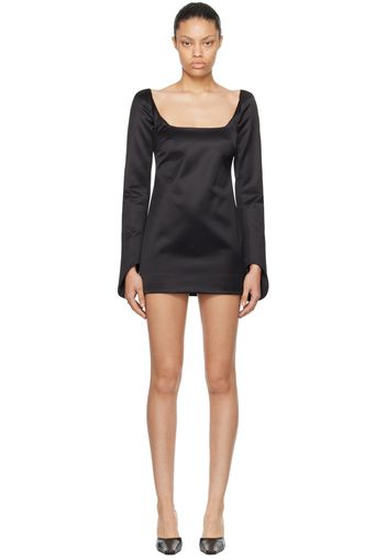 KHAITE Black 'The Tate' Minidress