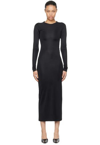 KHAITE Black 'The Bayra' Maxi Dress