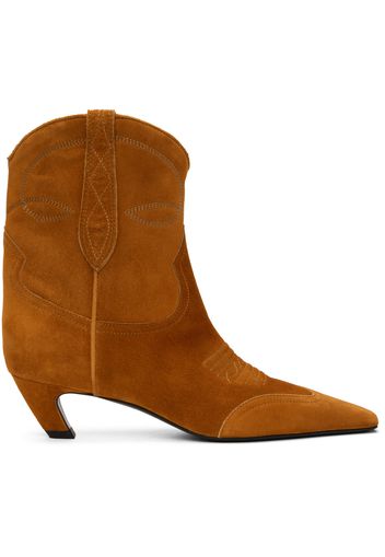 KHAITE Tan 'The Dallas' Boots