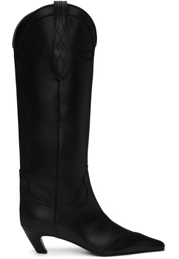 KHAITE Black 'The Dallas' Boots