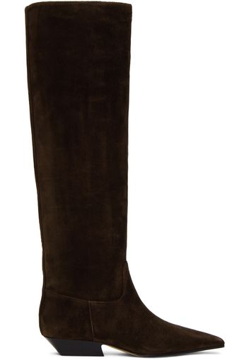 KHAITE Brown 'The Marfa' Boots