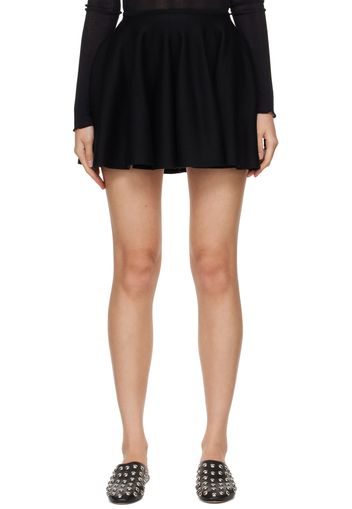 KHAITE Black 'The Ulli' Miniskirt