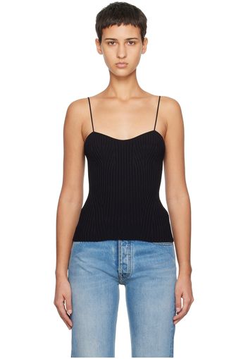 KHAITE Black 'The Ziggy' Camisole