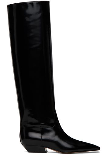 KHAITE Black 'The Marfa' Boots