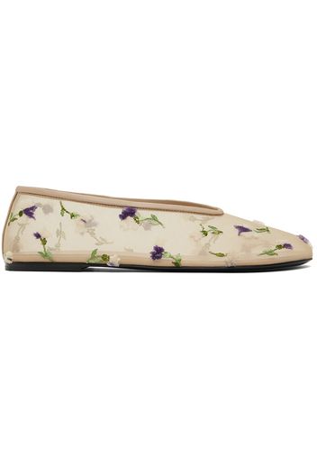 KHAITE Beige 'The Marcy' Ballerina Flats