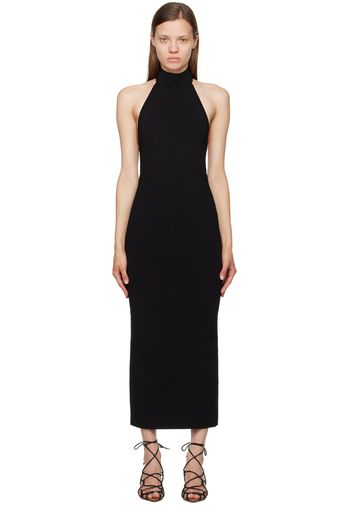 KHAITE Black 'The Suzanne' Midi Dress