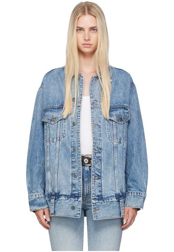 KHAITE Blue 'The Grizzo' Denim Jacket