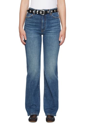 KHAITE Blue 'The Danielle' Stretch Jeans