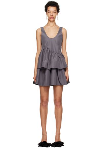 Kika Vargas SSENSE Exclusive Gray Valeria Minidress