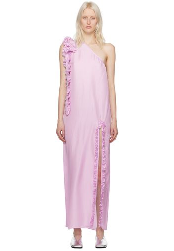 Kika Vargas Pink Aretha Maxi Dress