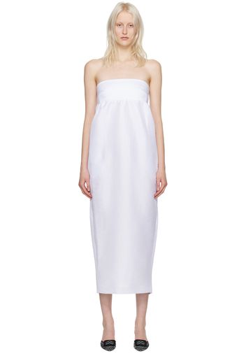 Kika Vargas SSENSE Exclusive White Rosetta Maxi Dress