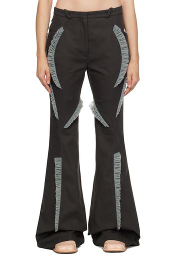 Kiko Kostadinov Gray Flared Trousers