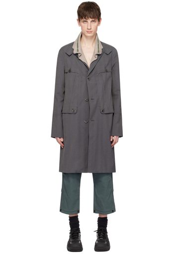 Kiko Kostadinov Gray Brecht Coat