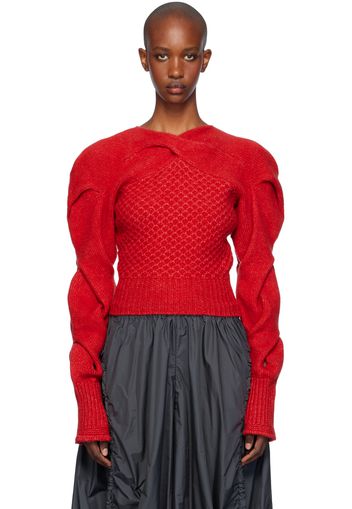 Kiko Kostadinov Red Dendra Sweater